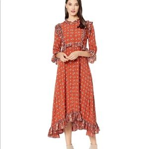 Free People Calico Skies Midi Dress